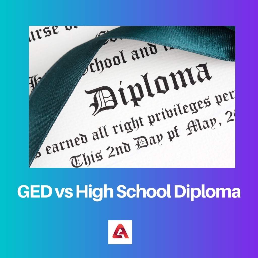 GED versus middelbare schooldiploma