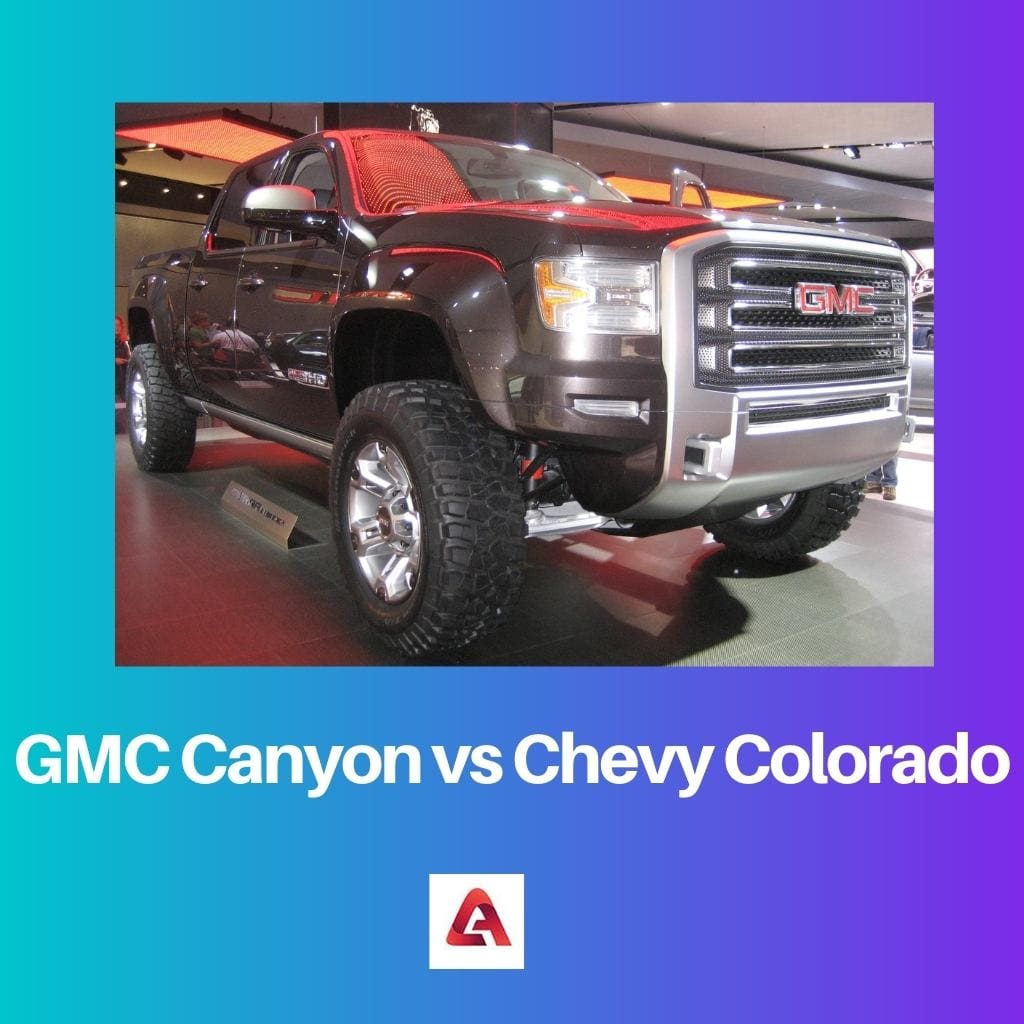 GMC Canyon pret Chevy Colorado