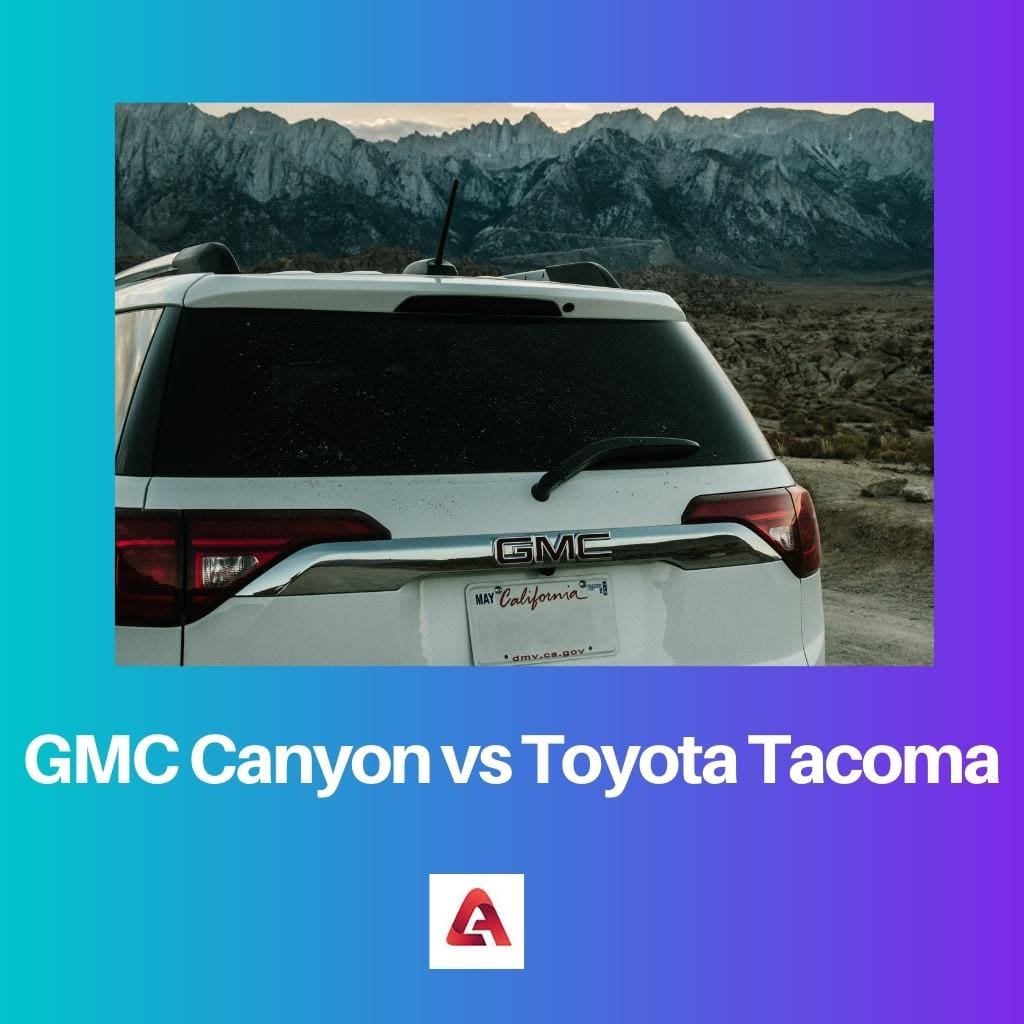 GMC Canyon pret Toyota Tacoma