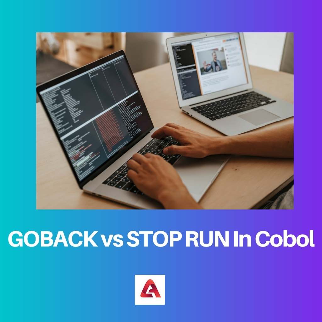 GOBACK vs STOP RUN en Cobol