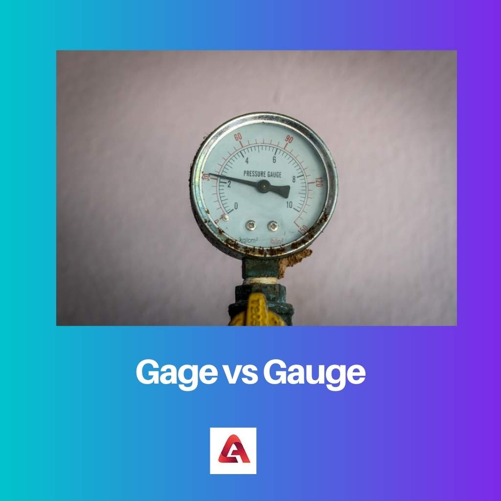 Gage مقابل Gauge