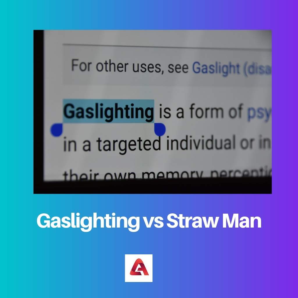 Gaslighting vs hombre de paja