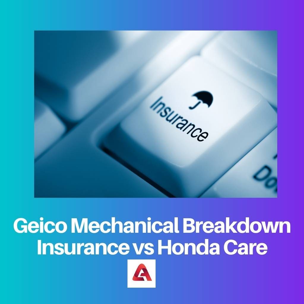 Geico 機械故障保険 vs ホンダケア