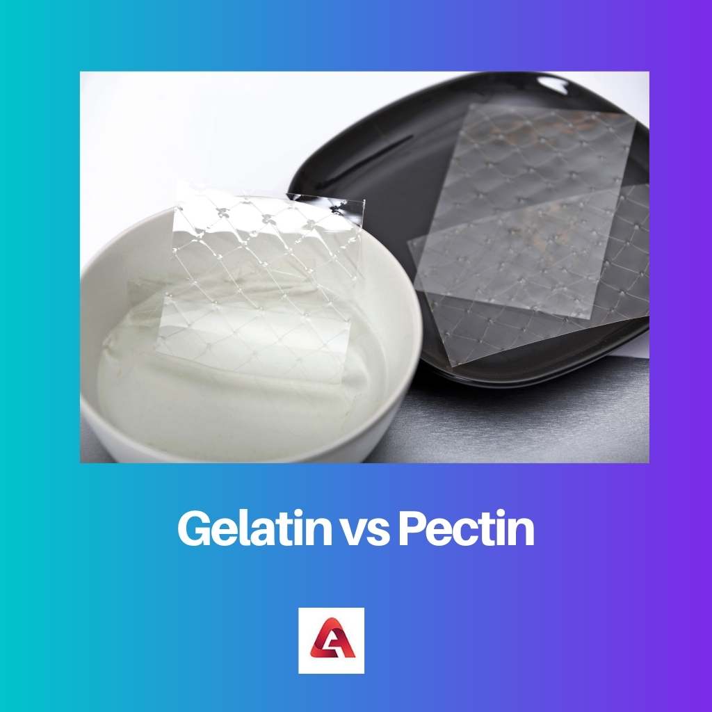 Gélatine vs Pectine