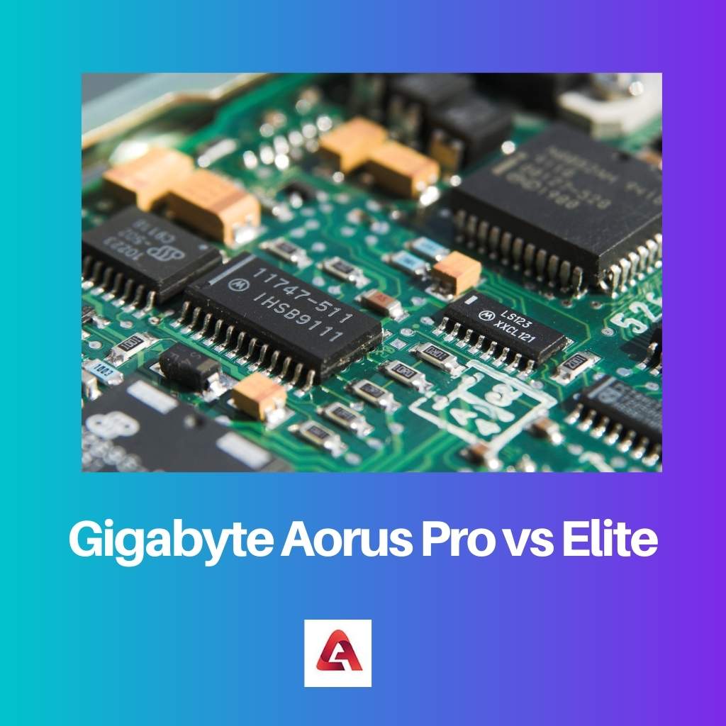 Gigabyte Aorus Pro เทียบกับ Elite