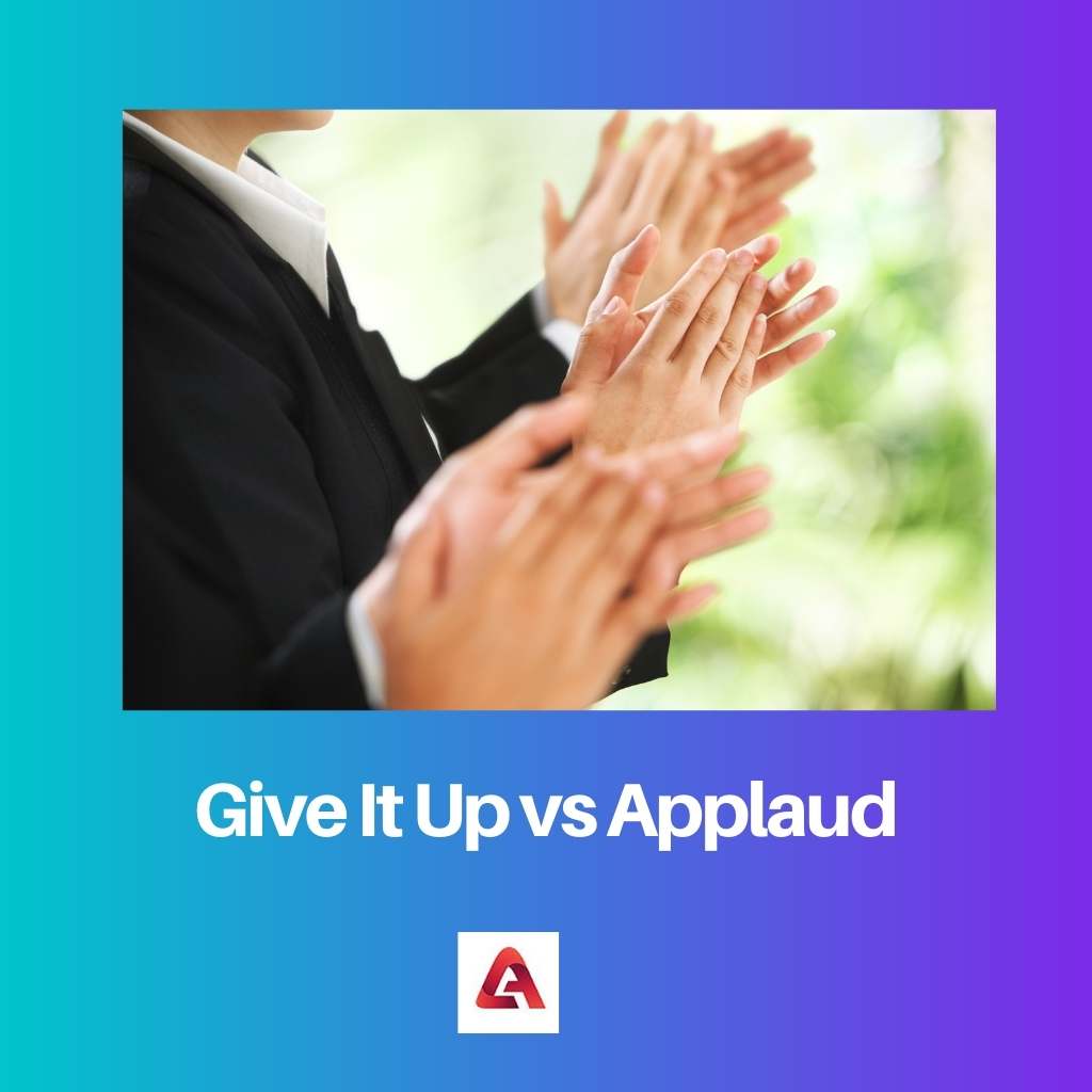 Abandonner vs applaudir