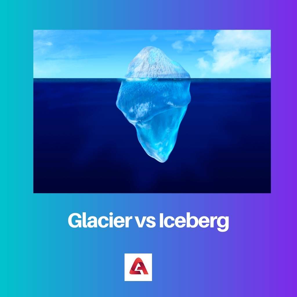 Gletscher gegen Eisberg