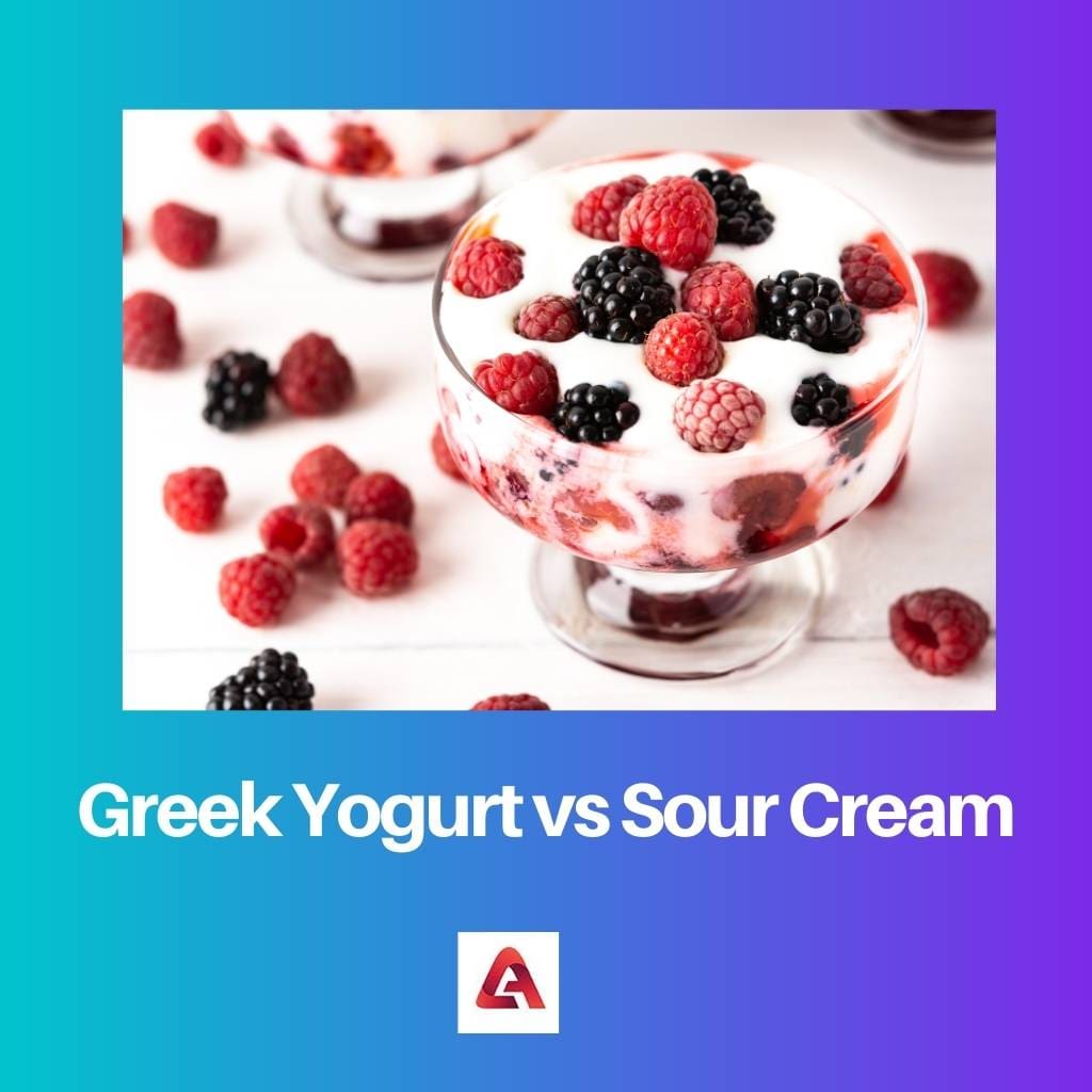 Yogourt grec vs crème sure