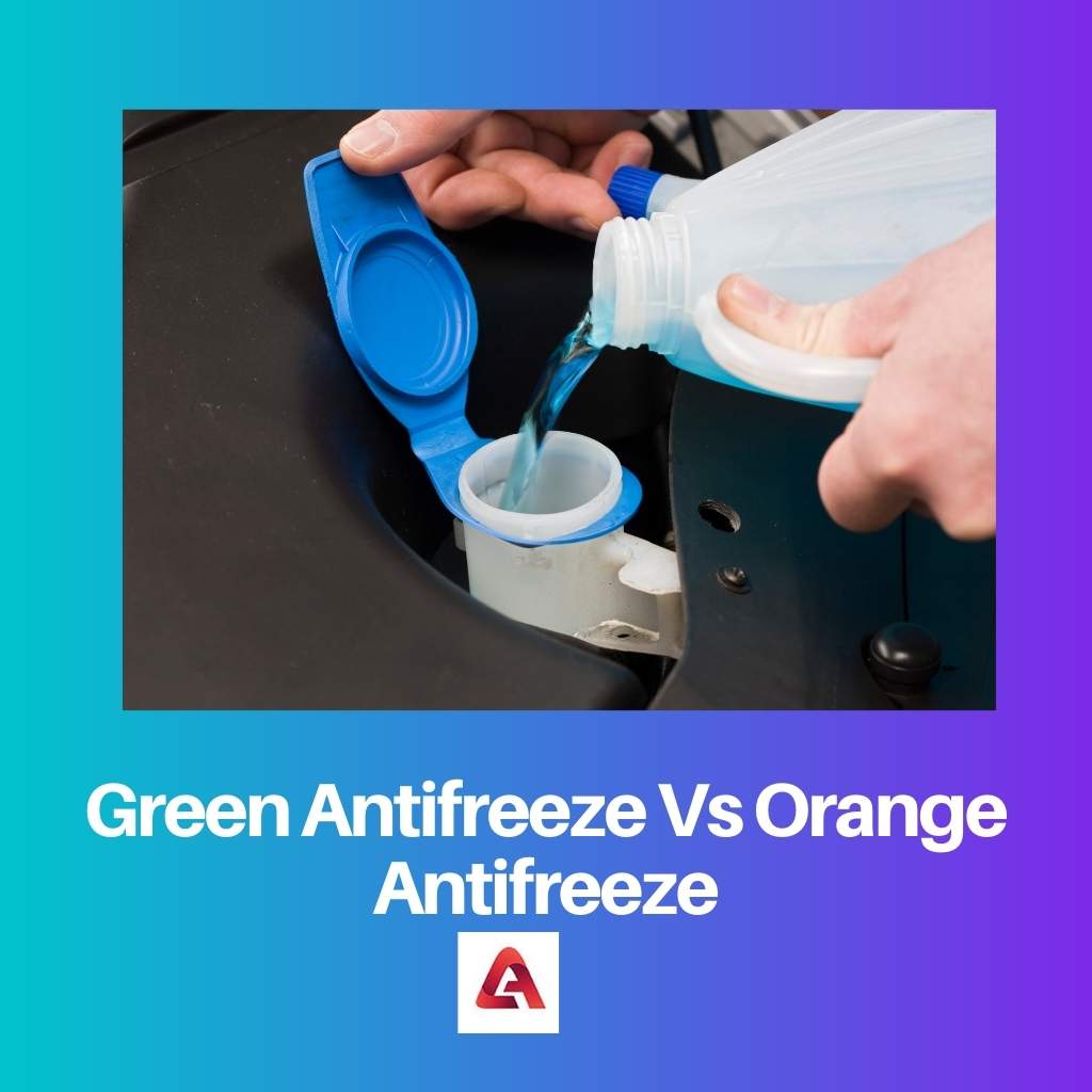 Anticongelante verde vs anticongelante naranja