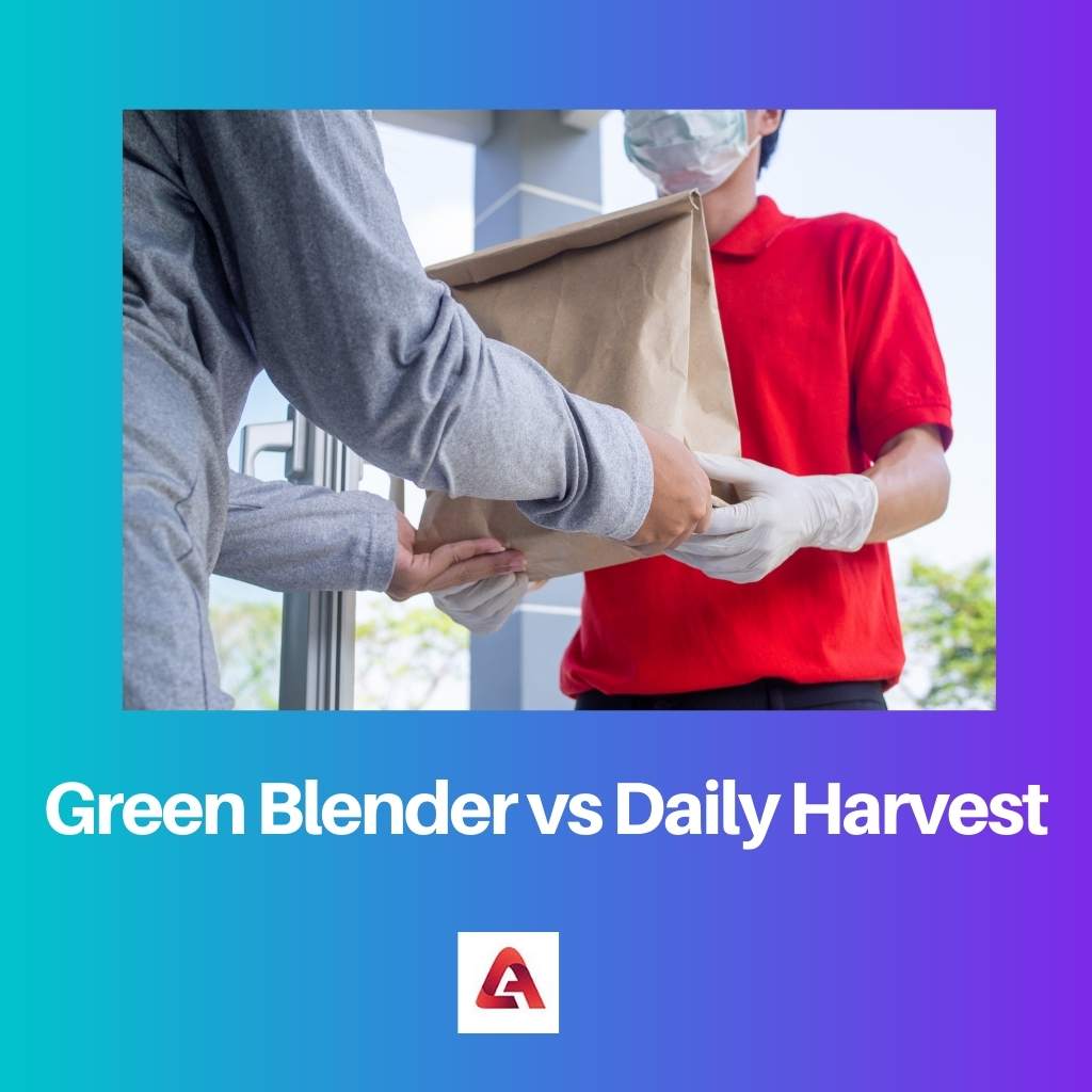 Groene blender versus dagelijkse oogst
