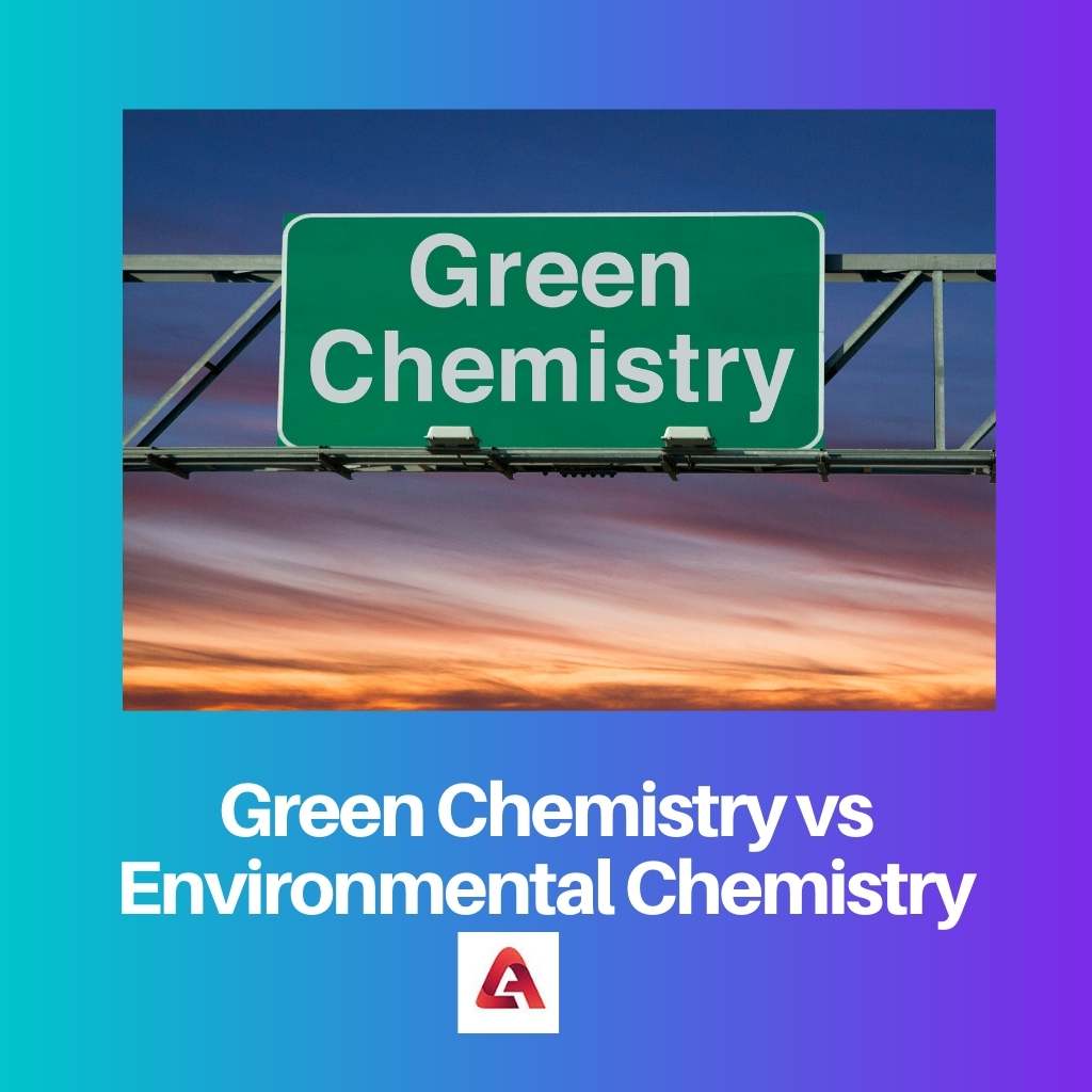 Chimie verte vs chimie environnementale