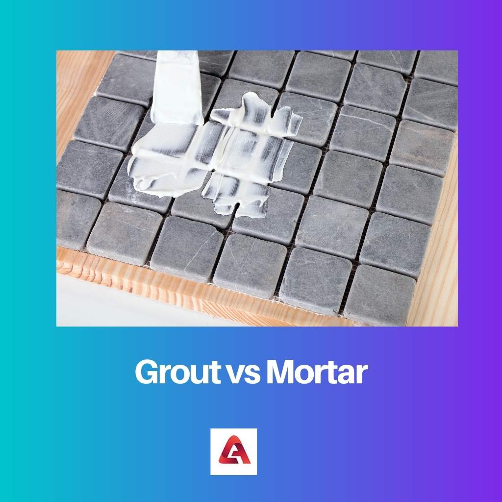 Grout vs Mortar