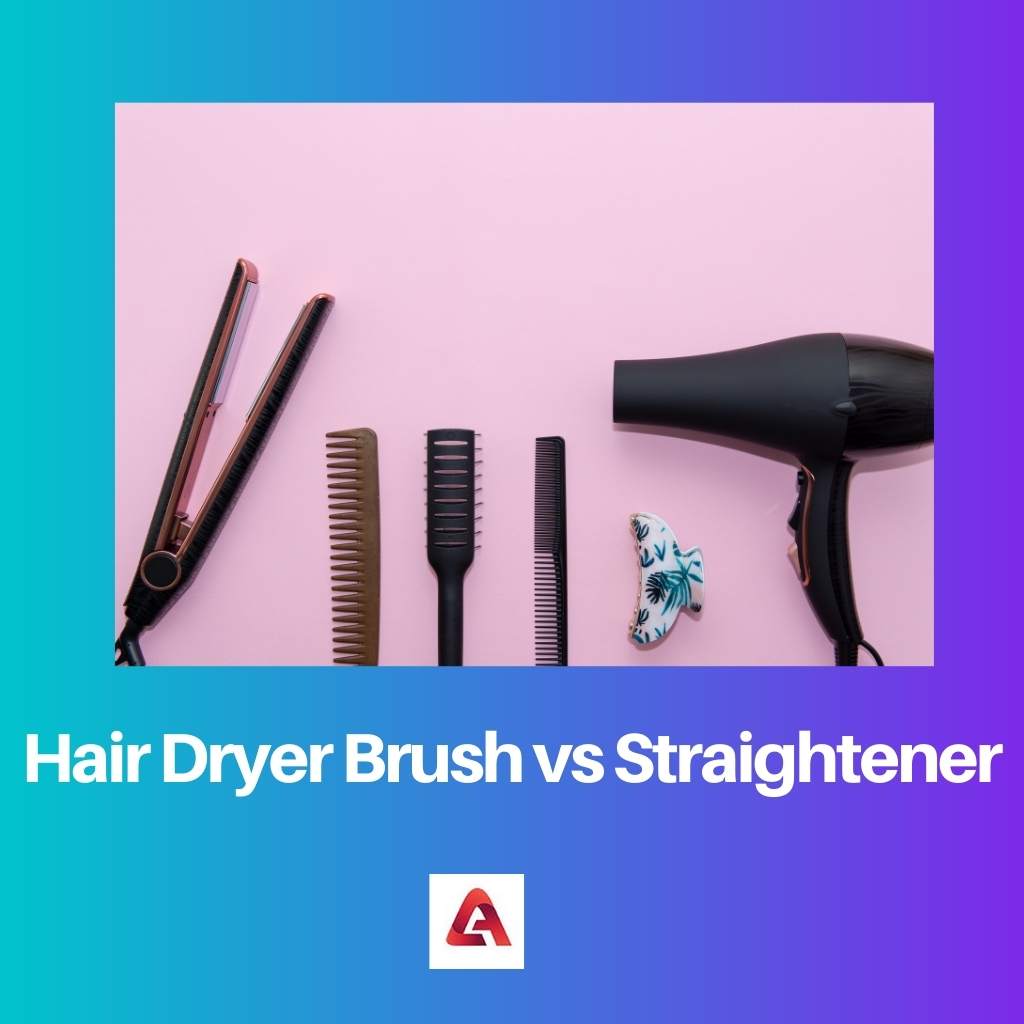 Escova de secador de cabelo vs alisador