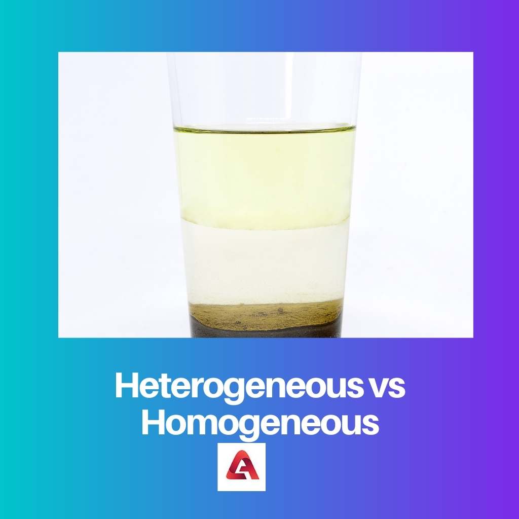 Hétérogène vs homogène