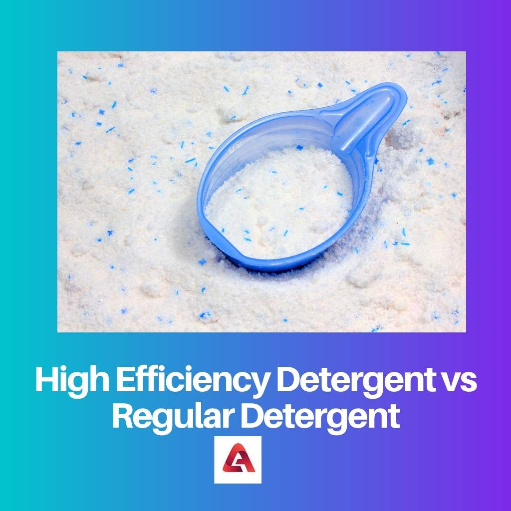 Detergente de Alta Eficiencia vs Detergente Regular