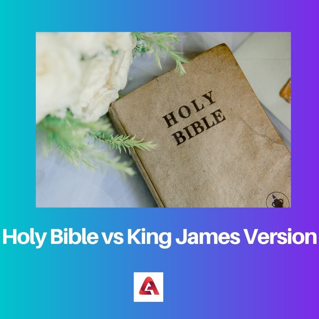 Sacra Bibbia contro la versione di Re Giacomo