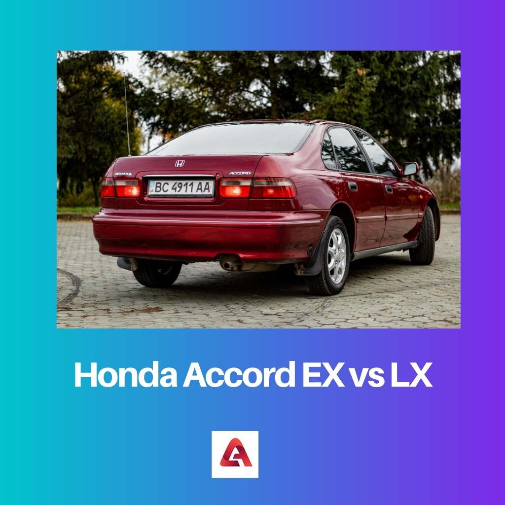 Honda Accord EX so với LX