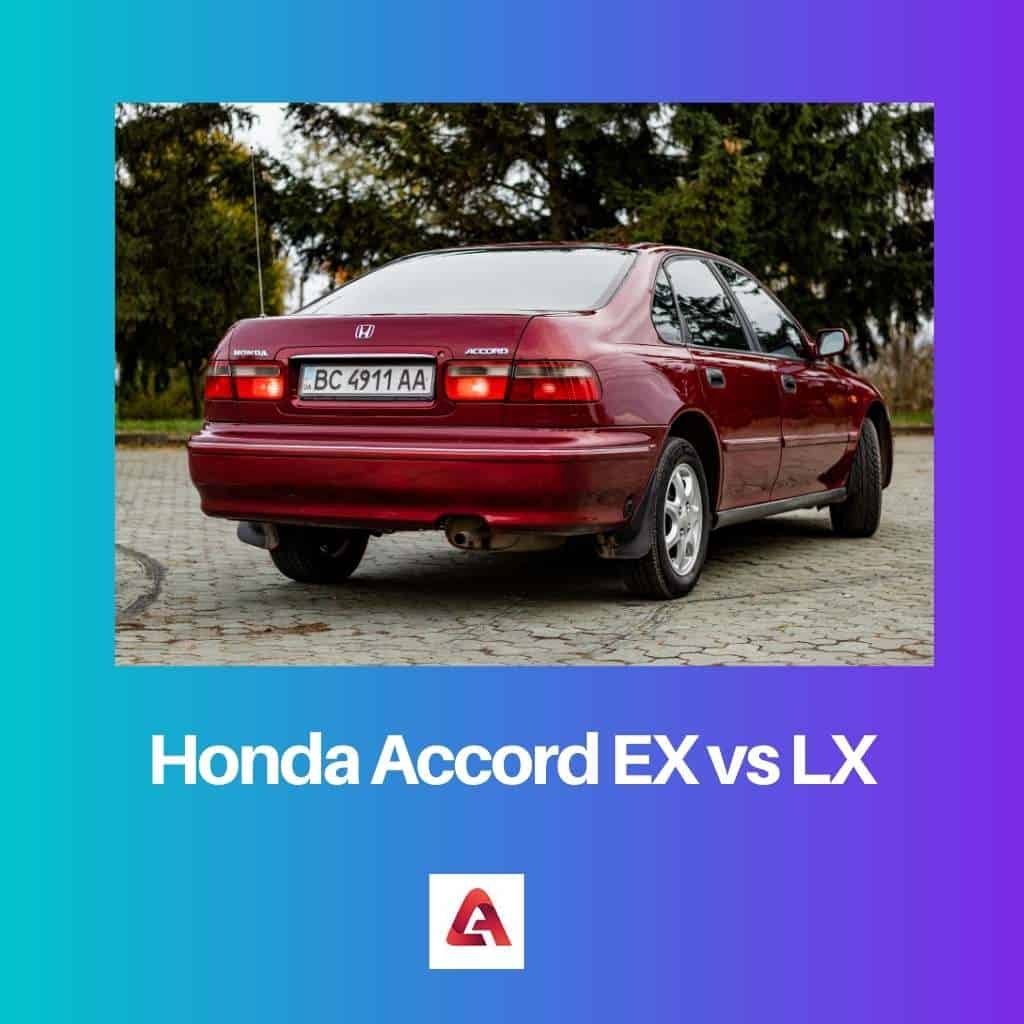 Honda Accord EX so với LX