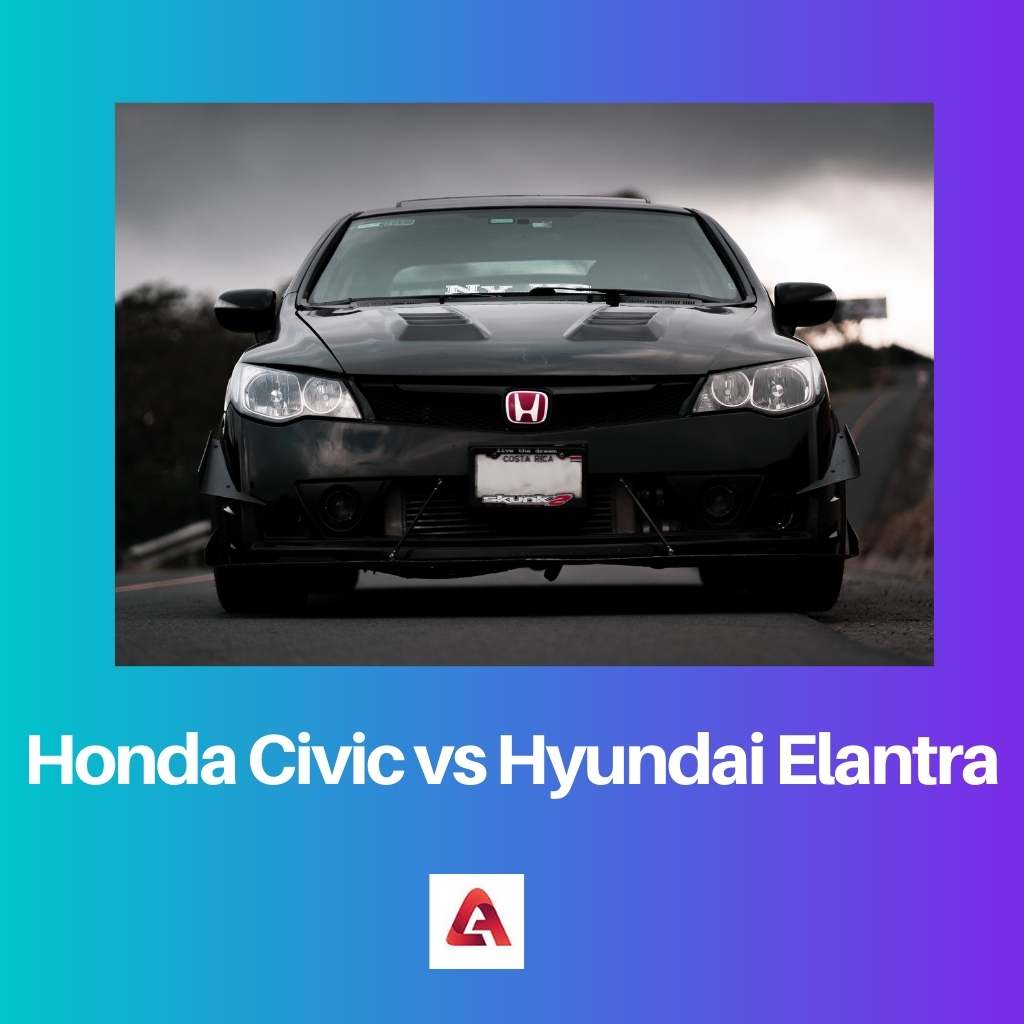 Honda Civic frente a Hyundai Elantra