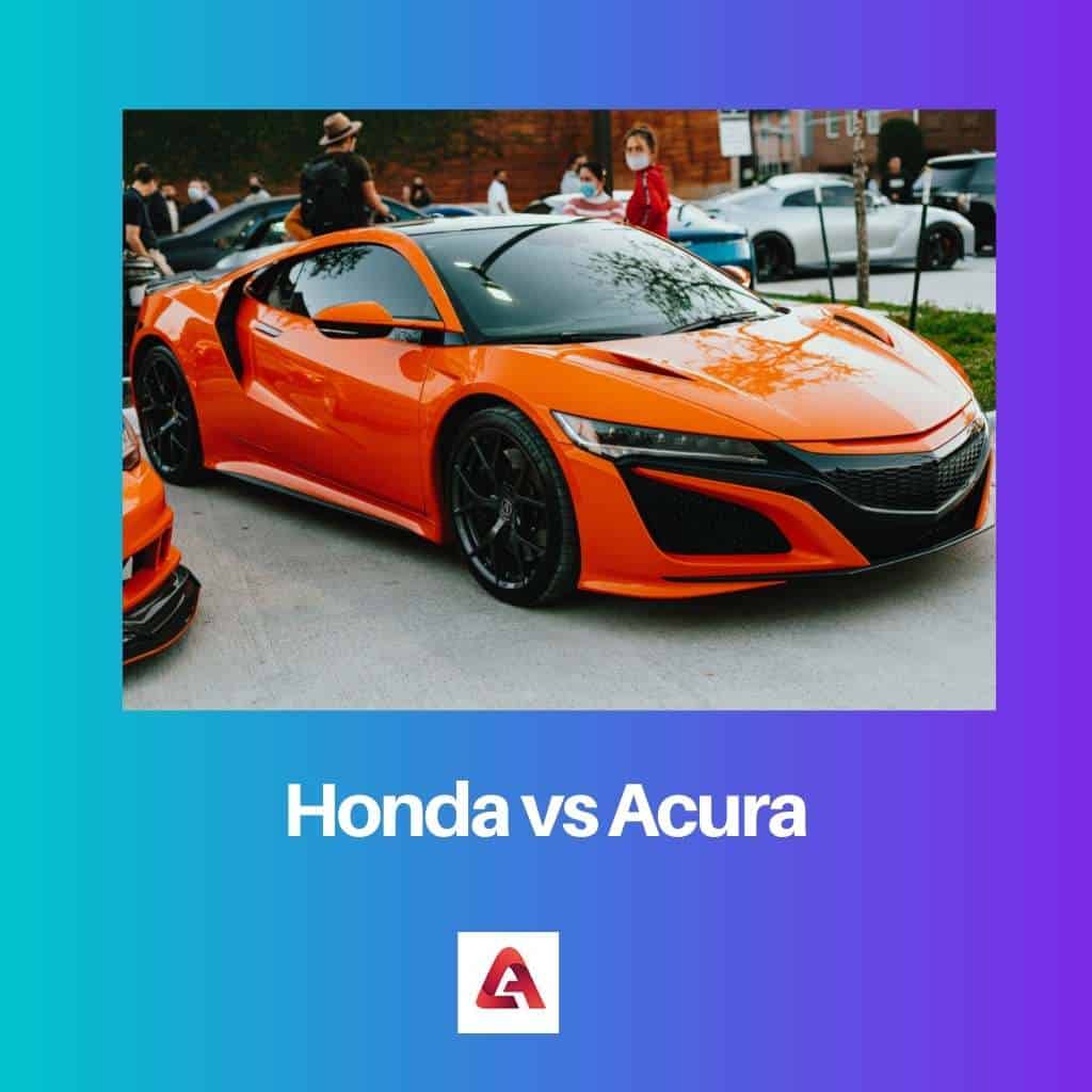 Honda contra Acura