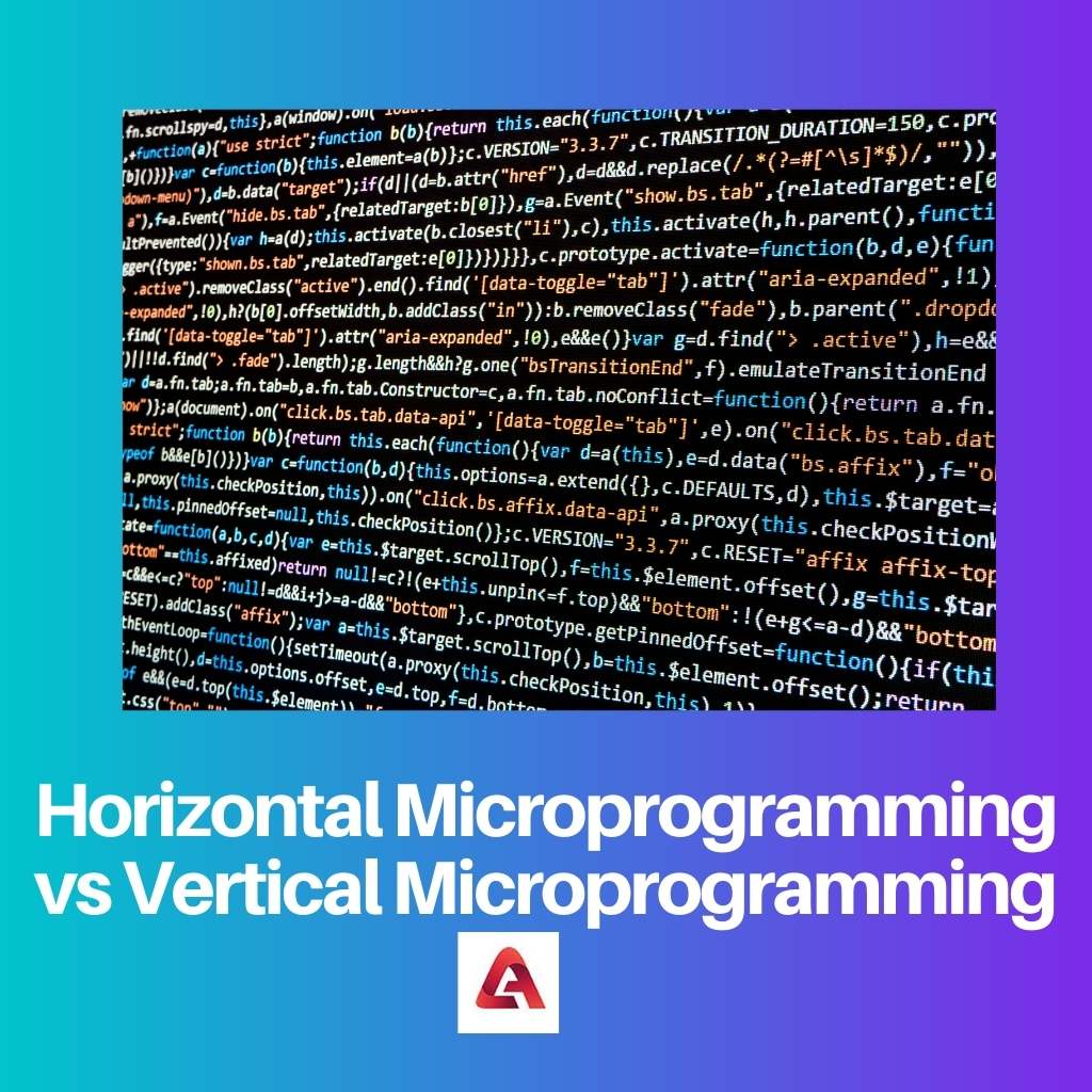 Horizontal Microprogramming vs Vertical Microprogramming