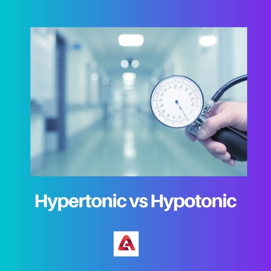 Hipertónico vs hipotónico
