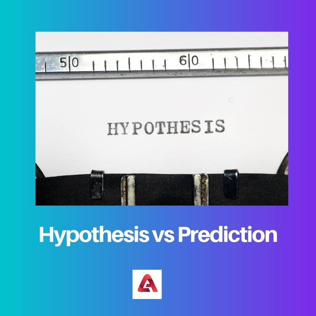 Hypothèse vs prédiction