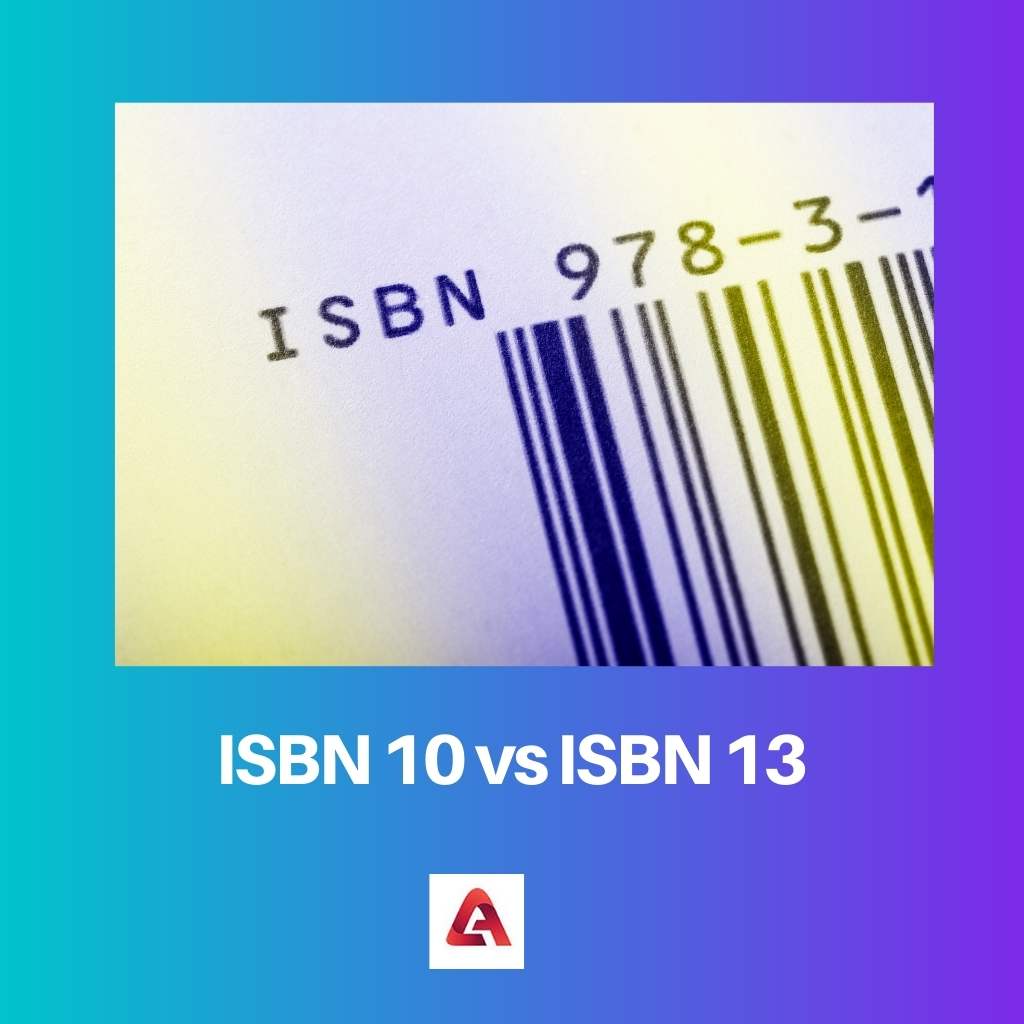 ISBN 10 so với ISBN 13