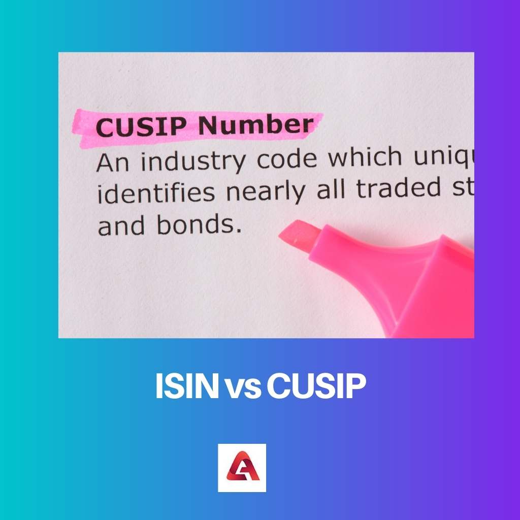 ISIN vs. CUSIP