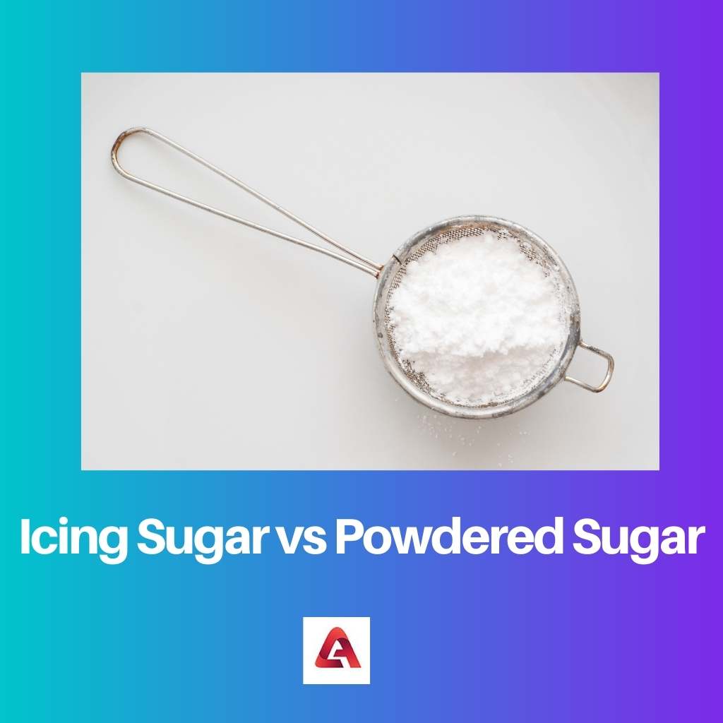 Azúcar glas vs azúcar en polvo