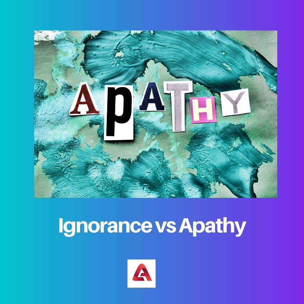 Ignorance vs Apathy