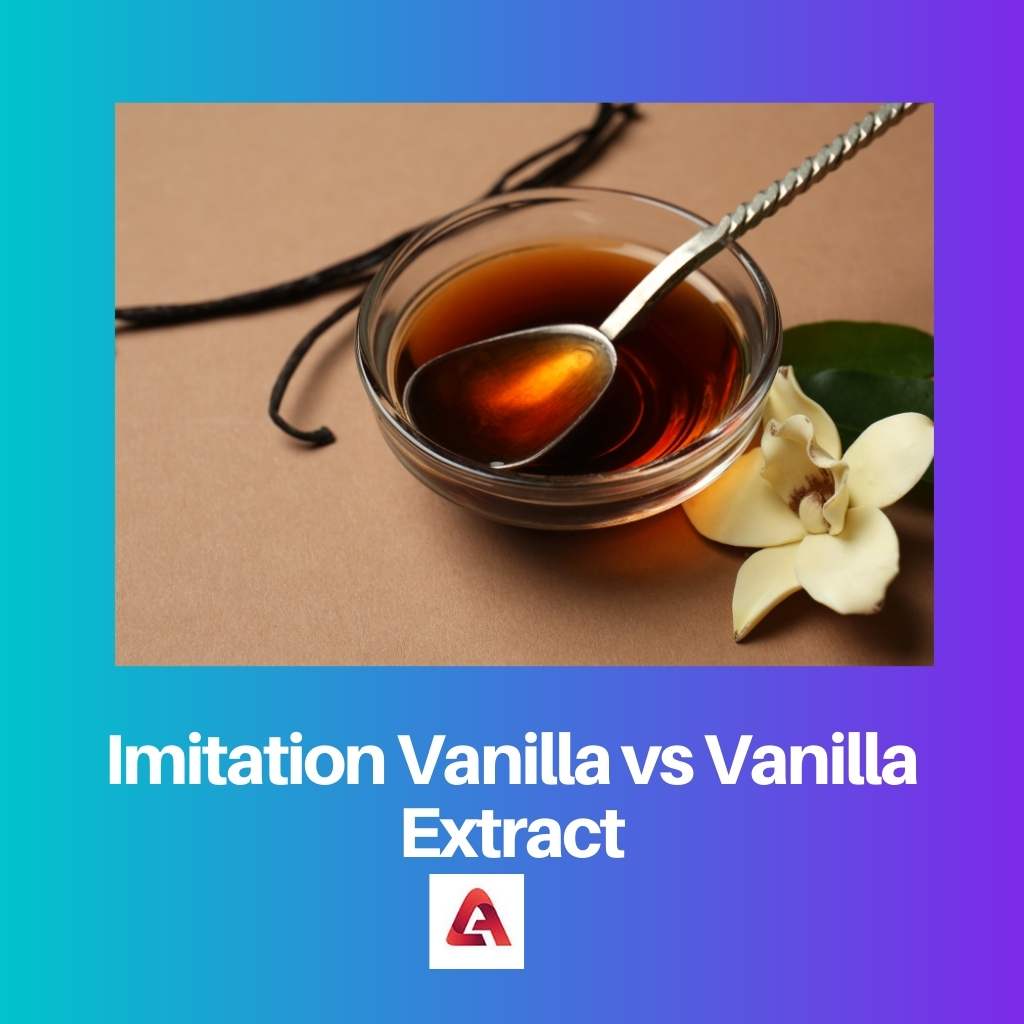 Imitation Vanilla vs Vanilla Extract 1