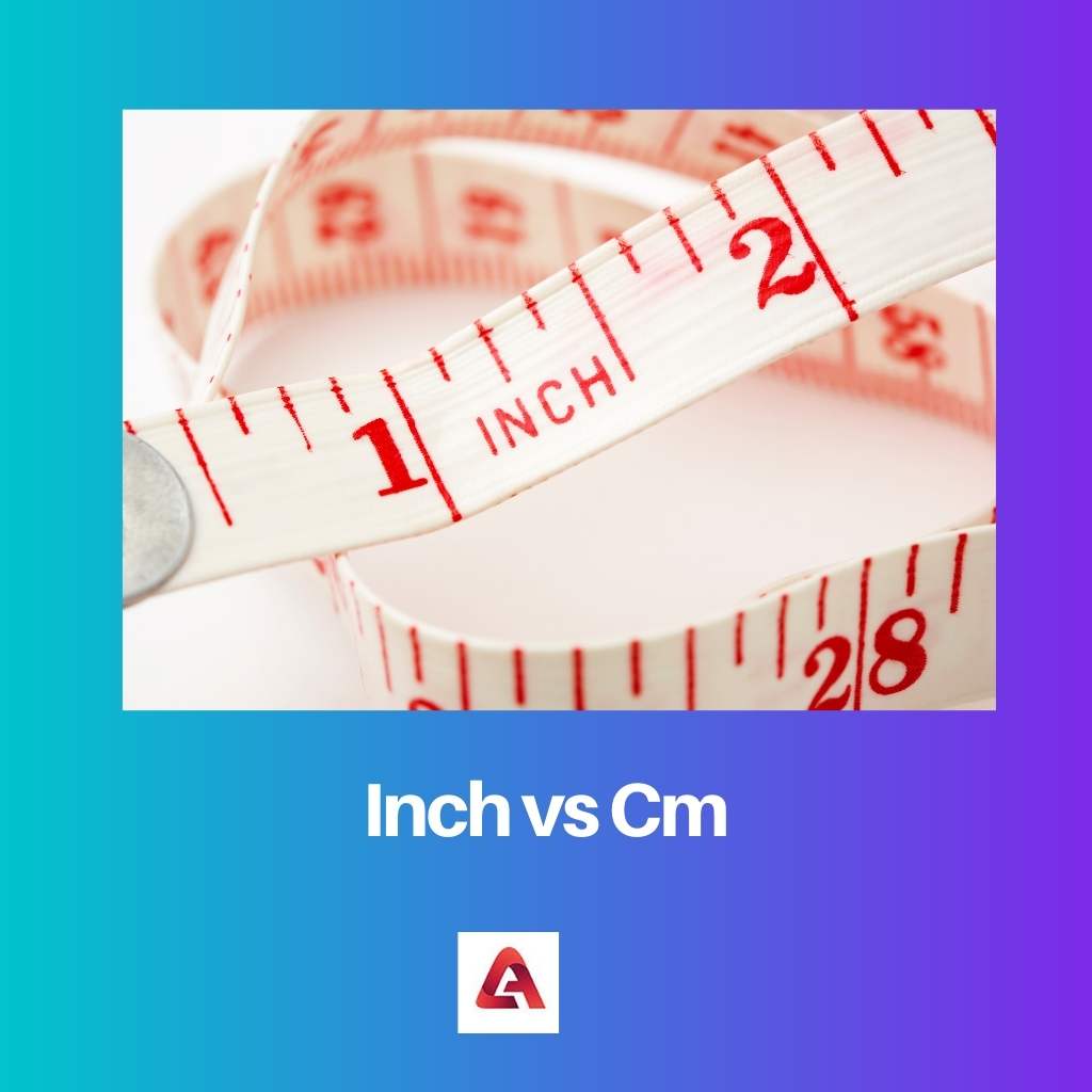 Inch vs Cm: Difference and Comparison