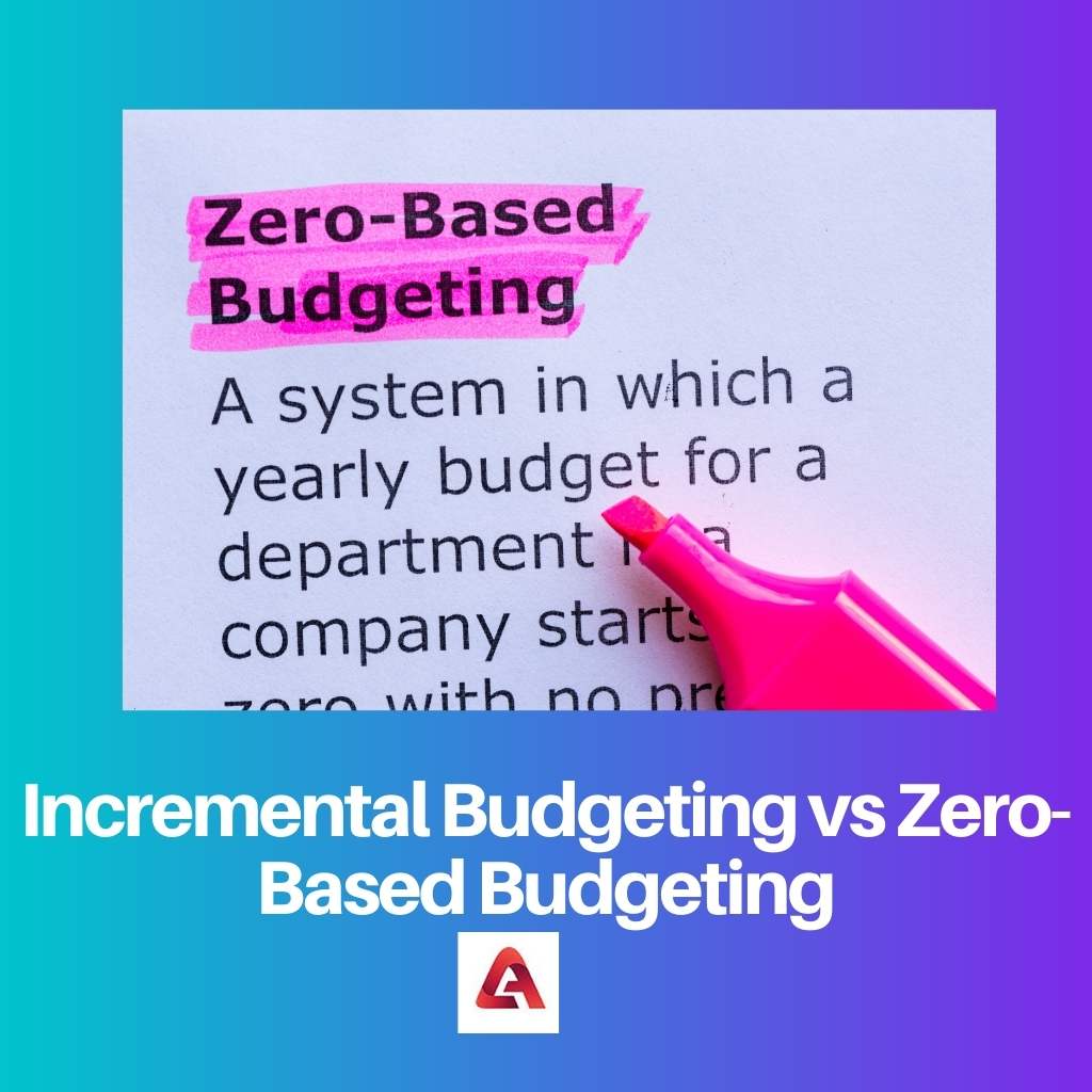 Инкрементално буџетирање наспрам буџетирања заснованог на нули