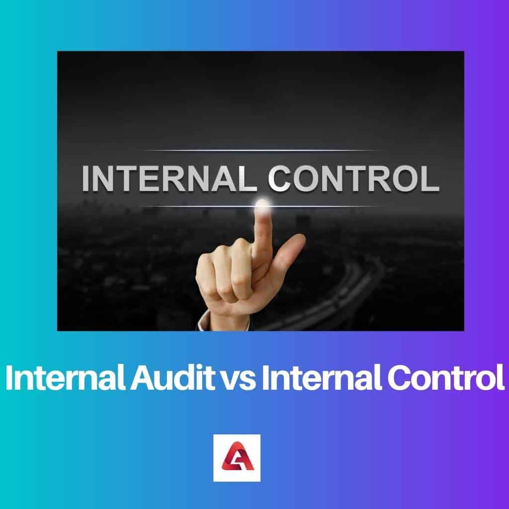 Interne audit versus interne controle