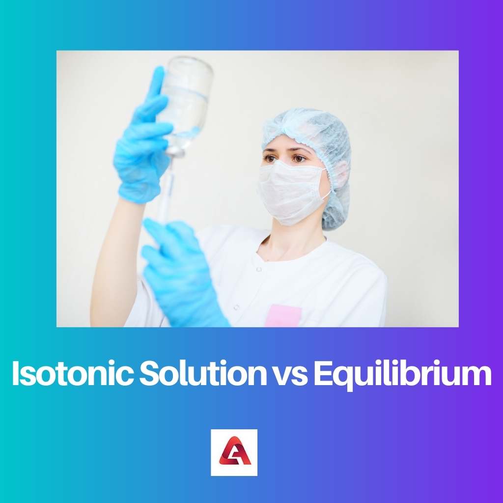 Isotonic Solution vs Equilibrium