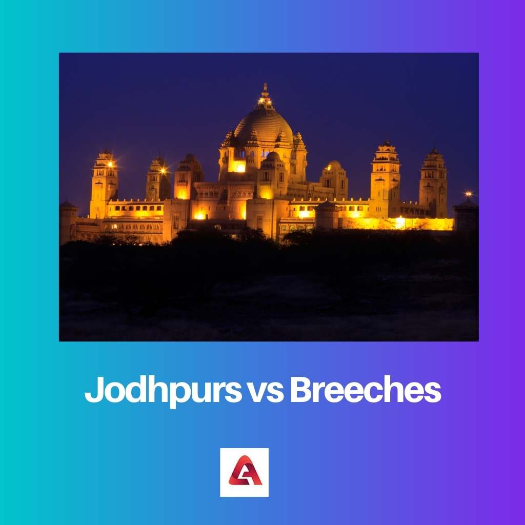 Jodhpurs vs Breeches