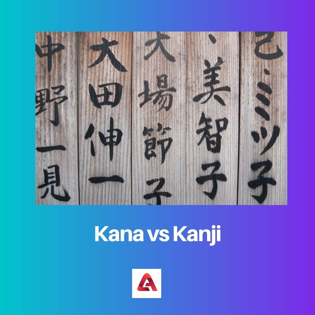 Kana gegen Kanji