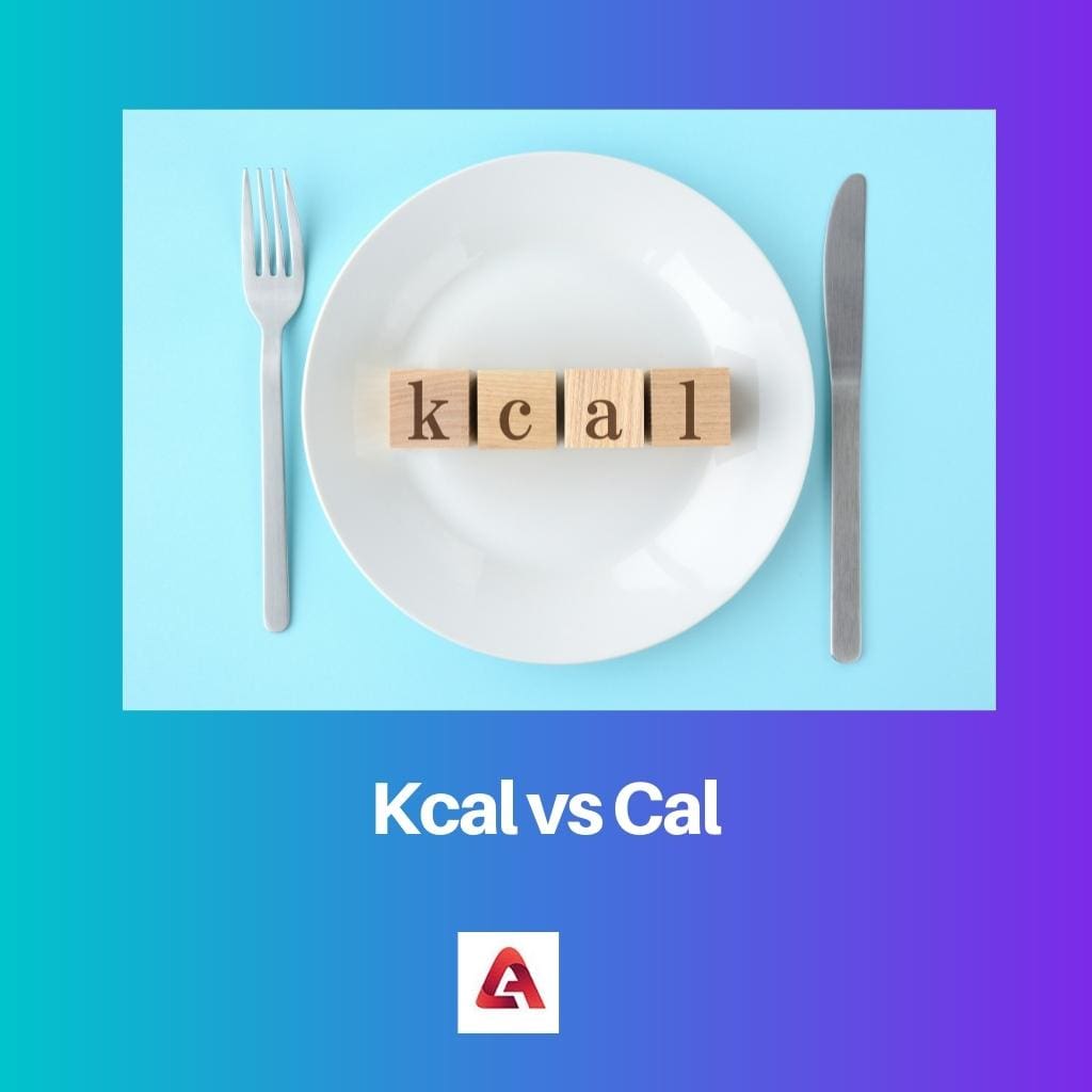 Kcal frente a Cal
