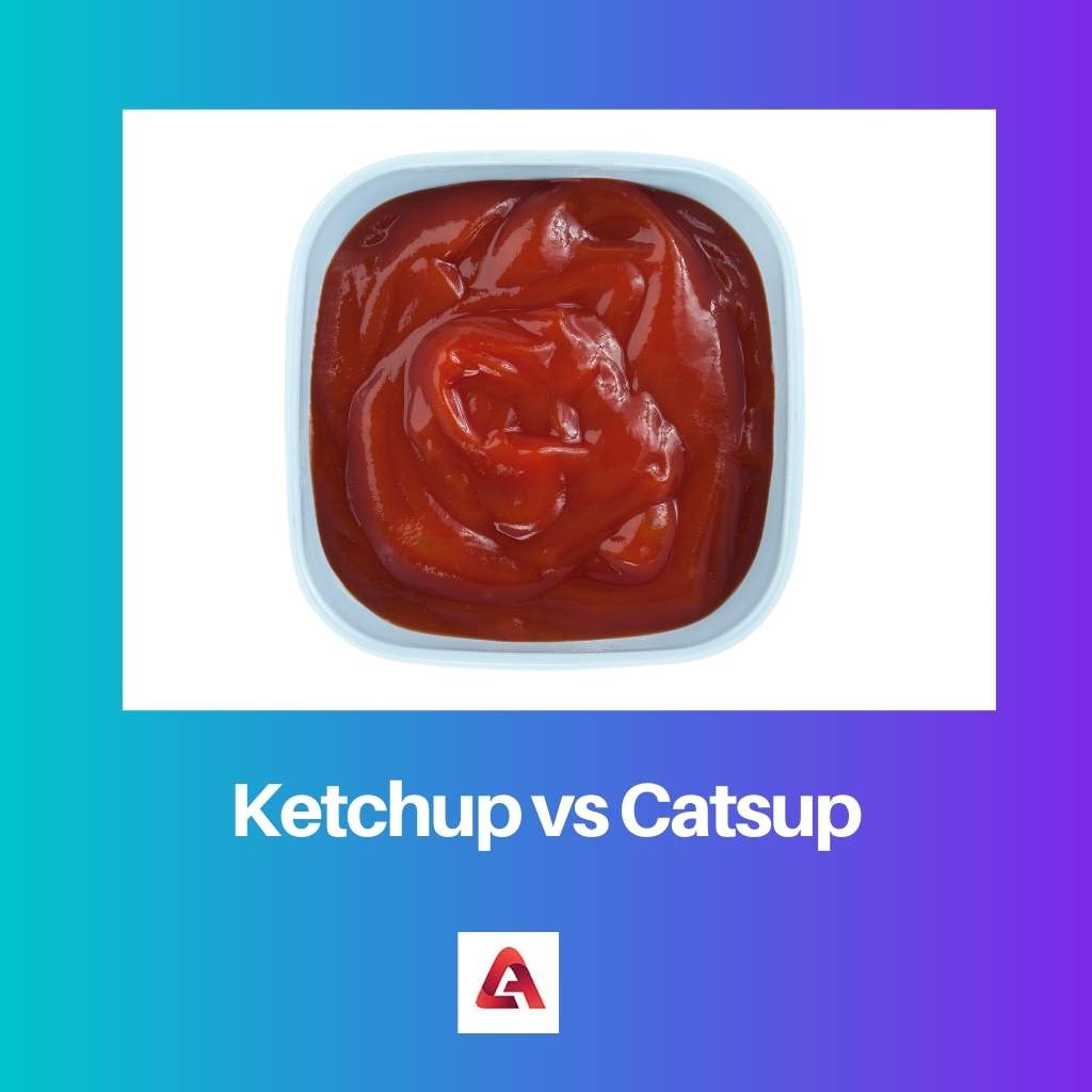 Ketchup vs Catsup