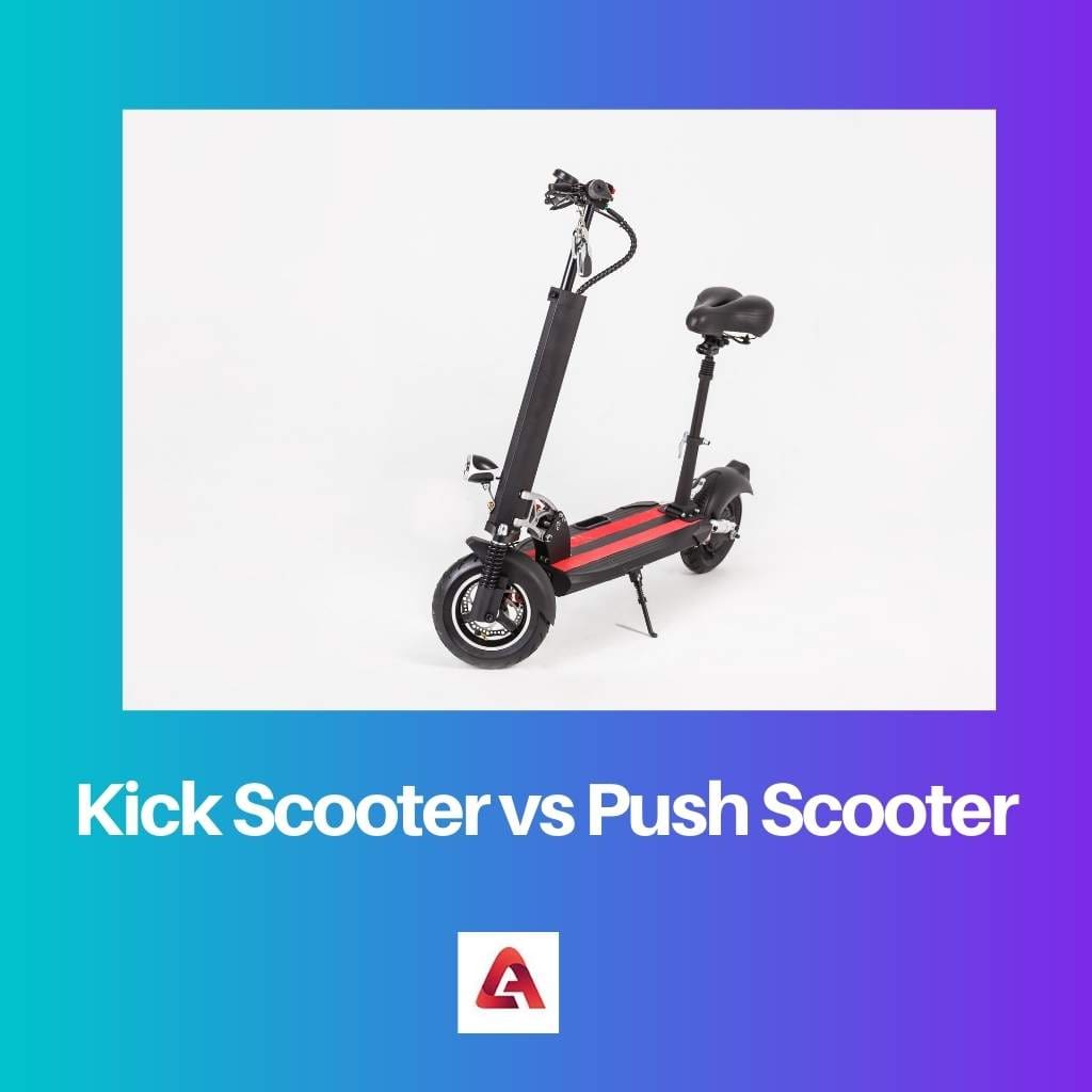 Kickscooter versus duwscooter