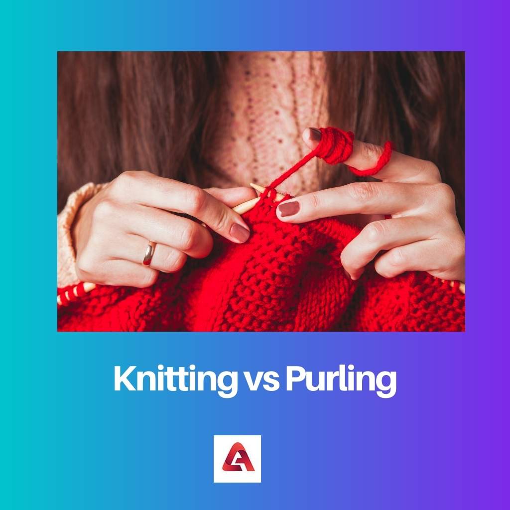 Pletení vs Purling