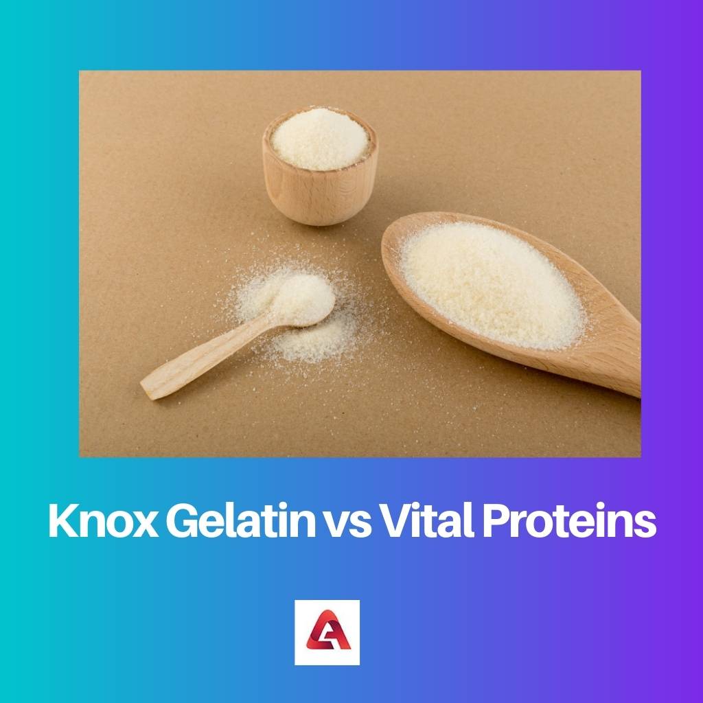 Gelatina Knox vs Proteínas Vitales