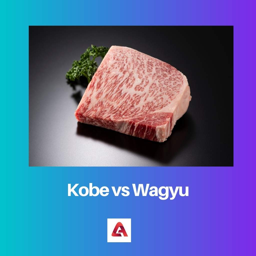 Kobe tegen Wagyu