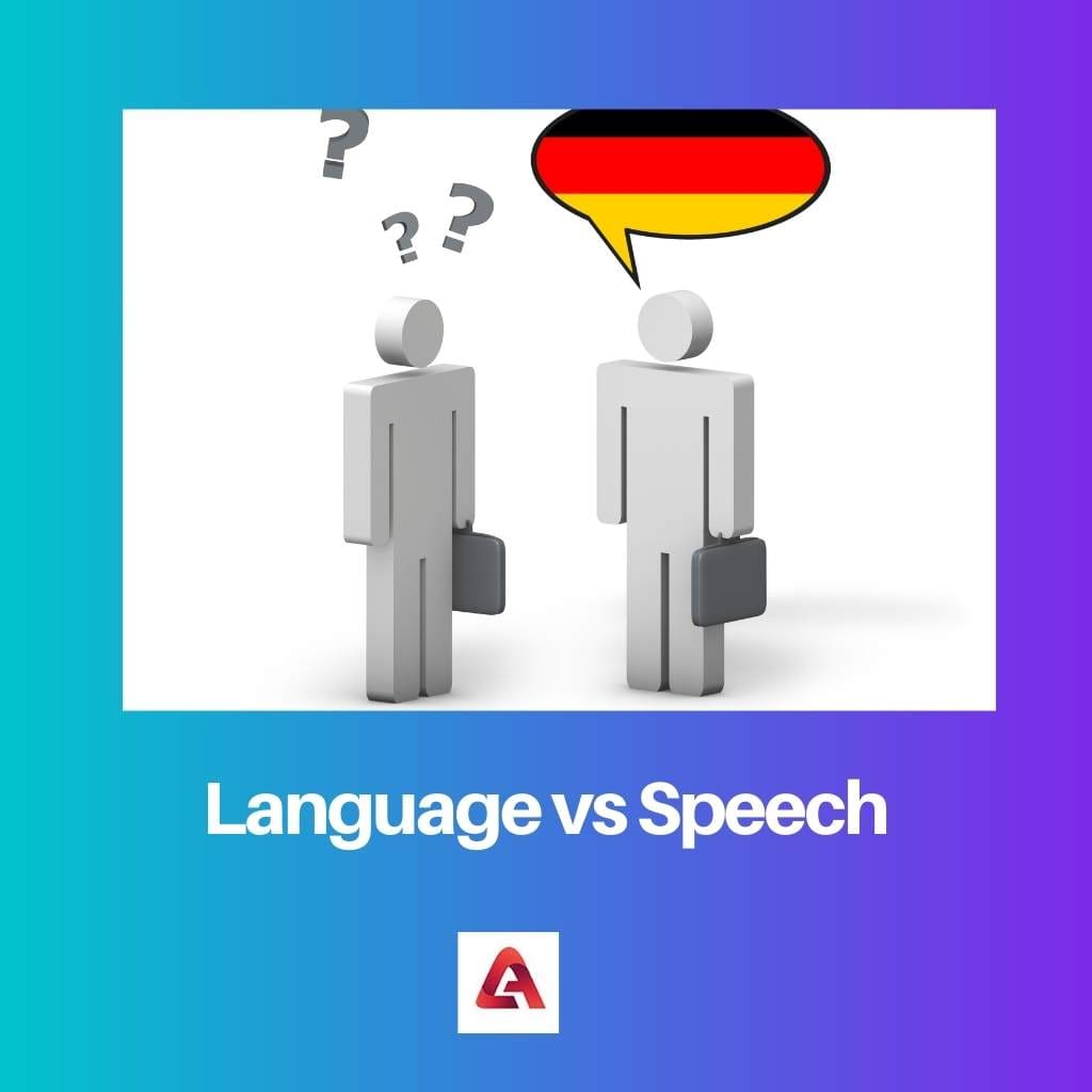 Sprache vs. Rede