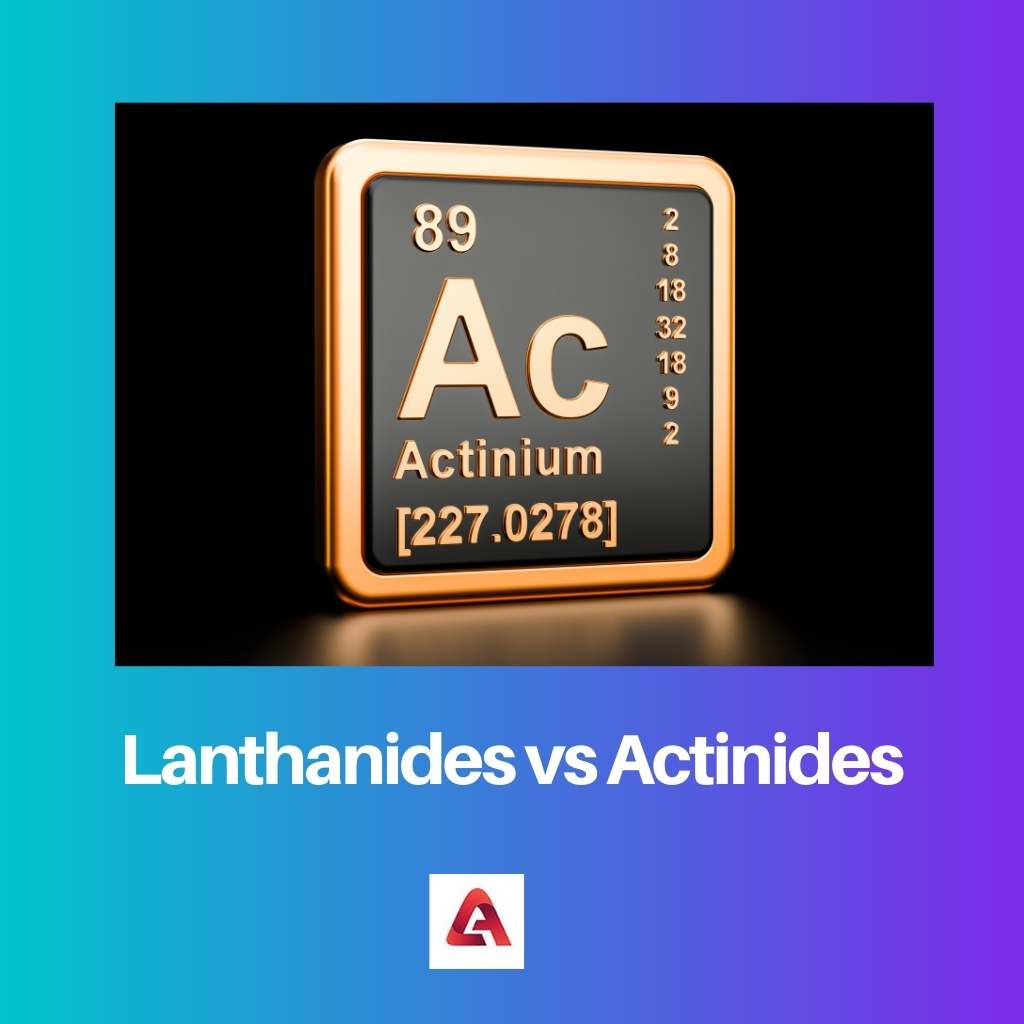 Lantanidi vs Attinidi