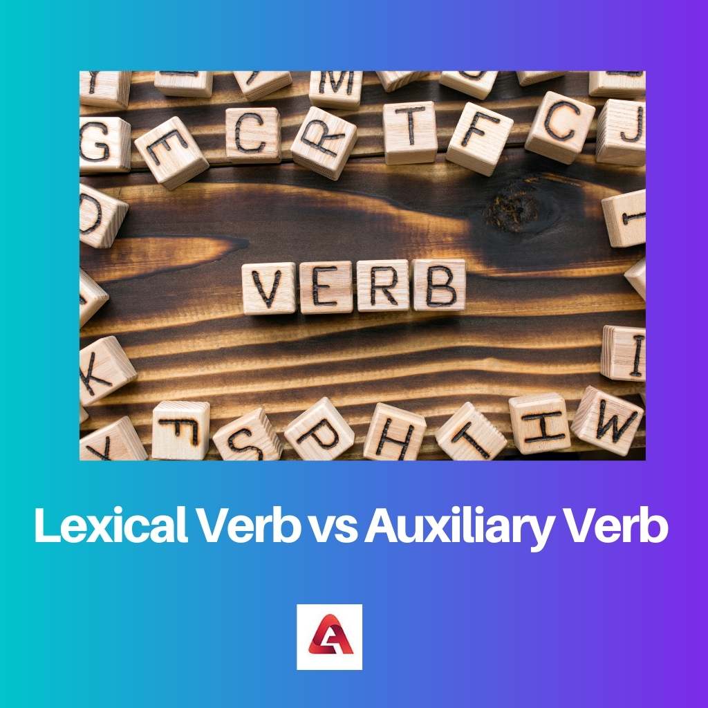 Lexical Verb vs Auxiliary Verb