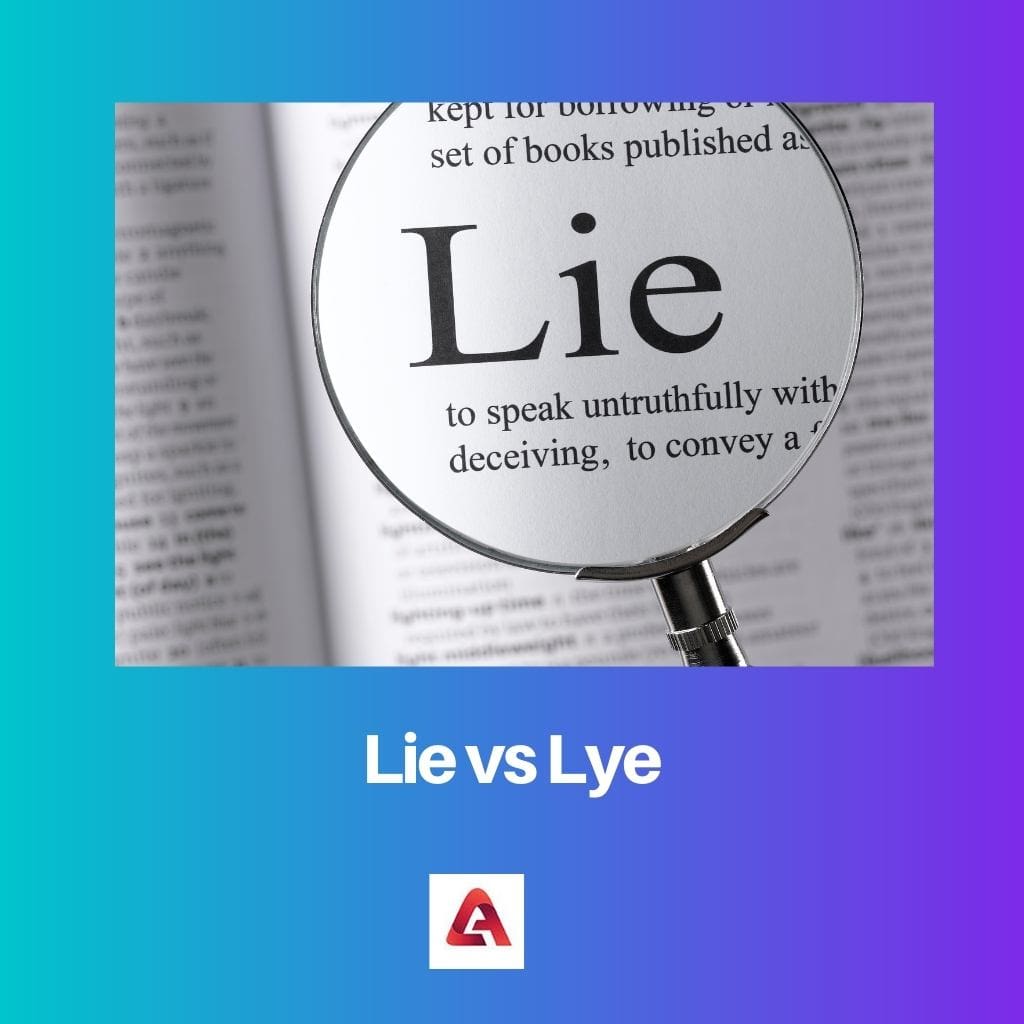 Lež vs Lye