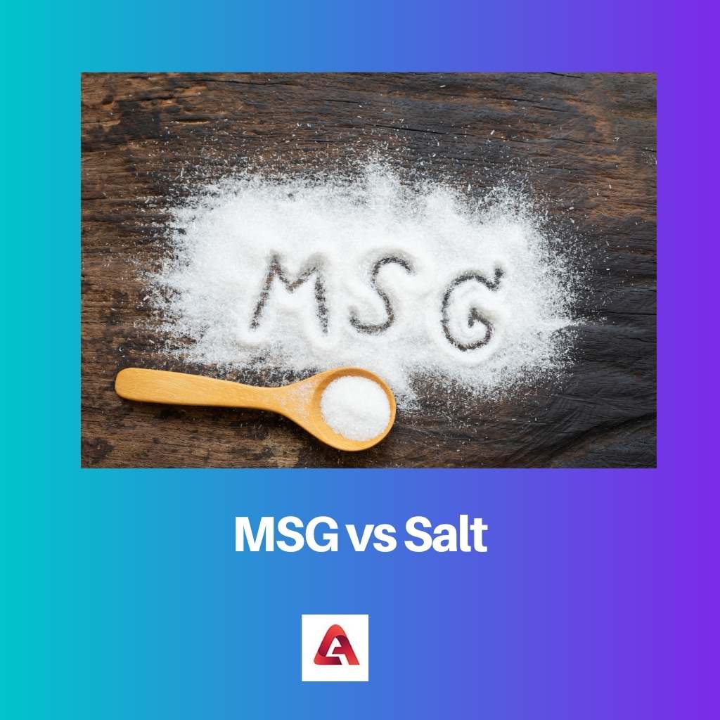 MSG vs suola