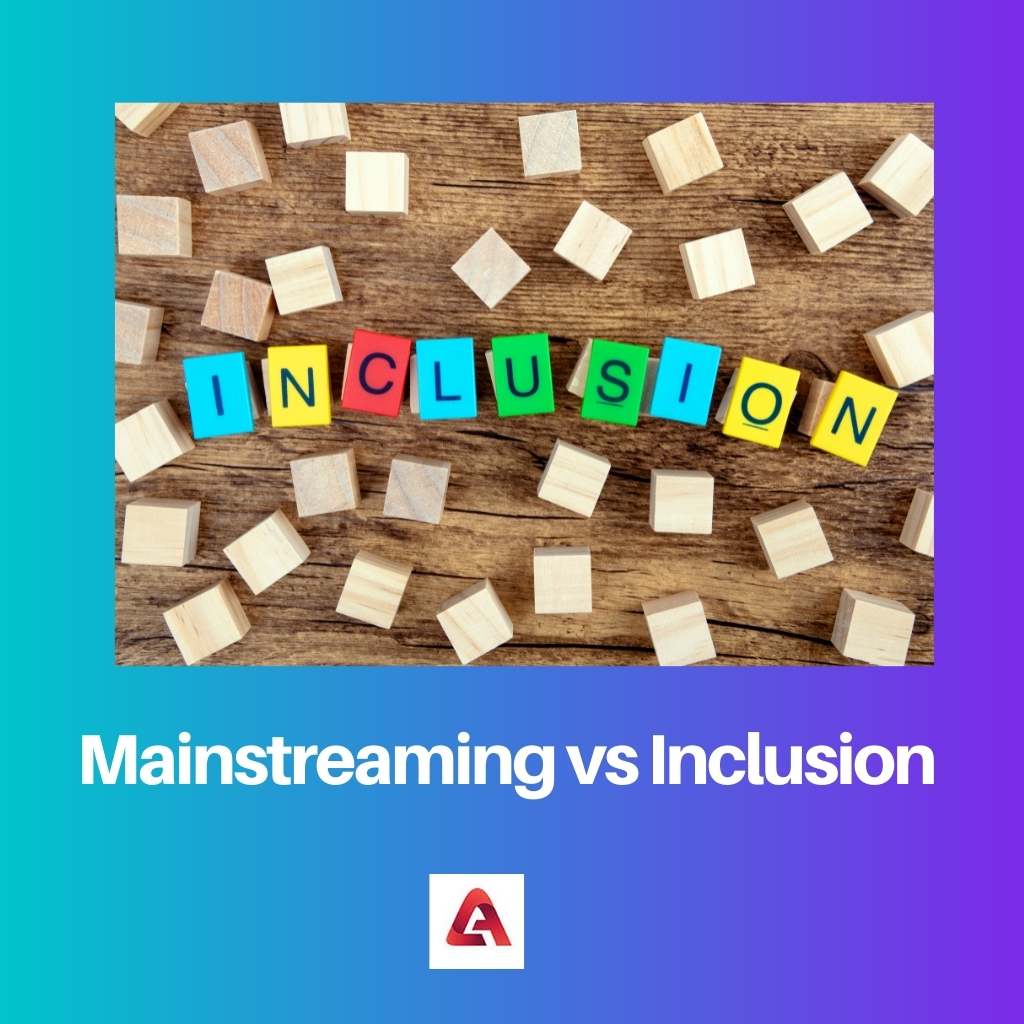 Mainstreaming versus inclusie